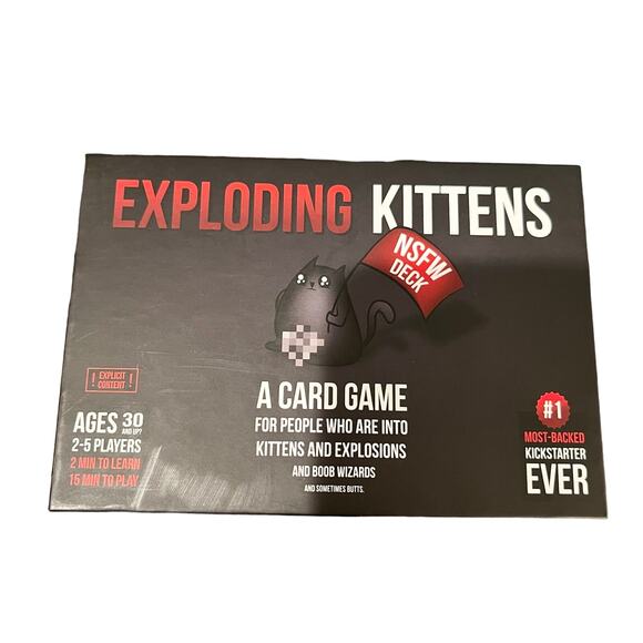 Exploding Kittens Card Game #1 Most-Backed Kickstarter EVER - Picture 1 of 3